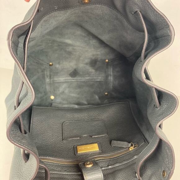 ANNABEL INGALL Italian Leather Drawstring Backpack - $550. main image 4